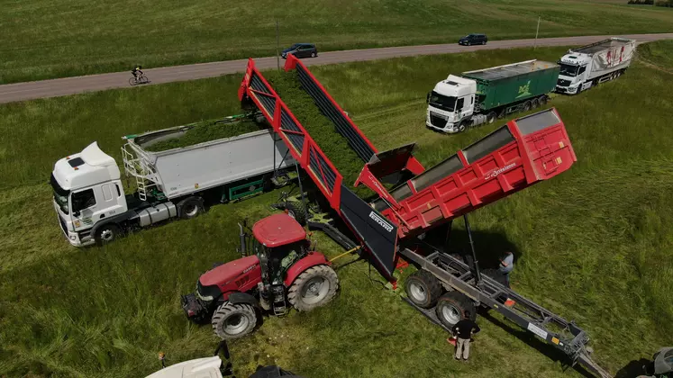 Trémie de transfert ensilage Pérard Réussir Machinisme