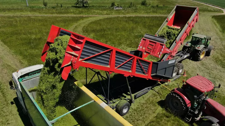 Trémie de transfert ensilage Pérard Réussir Machinisme