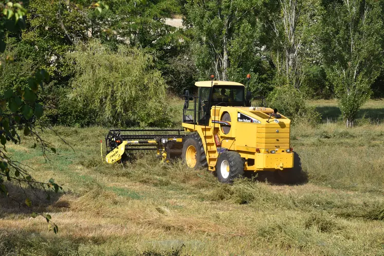 Ensileuse andaineuse moisson Flavien Roussel Le Paysan Tarnais Réussir machinisme