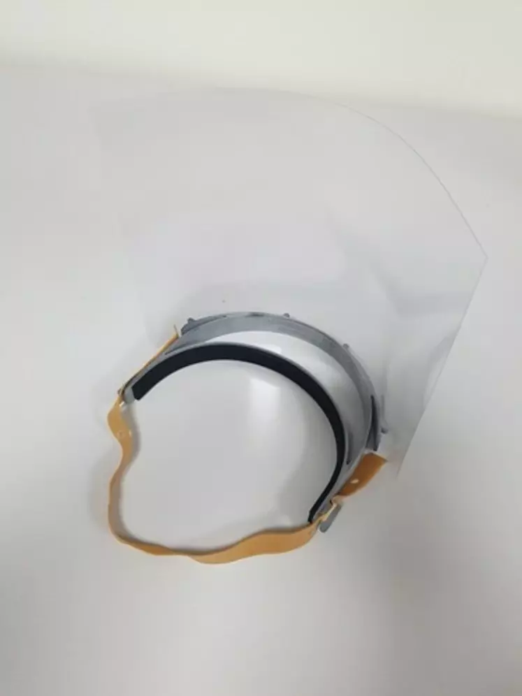 casque visière imprimante 3D Agco Réussir machinisme
