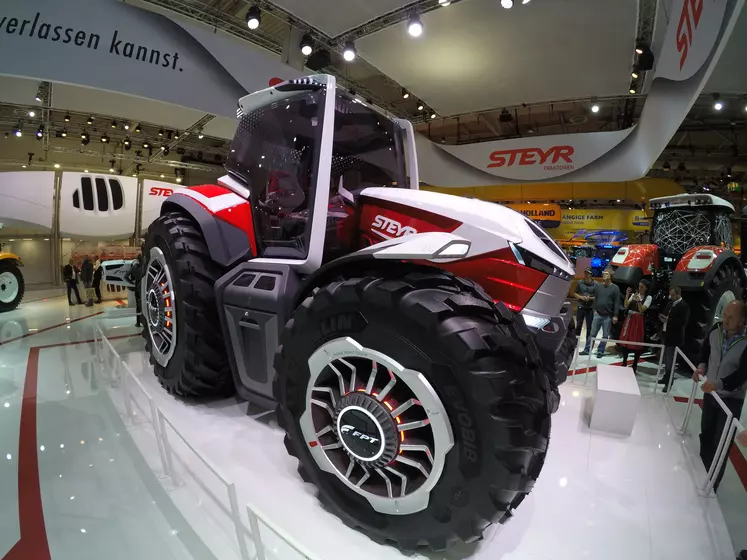 Concept tractor Steyr hybride Réussir machinisme