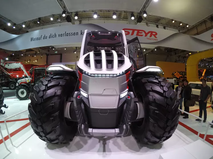 Steyr Konzept Un Concept De Tracteur Hybride Réussir Machinisme 8288