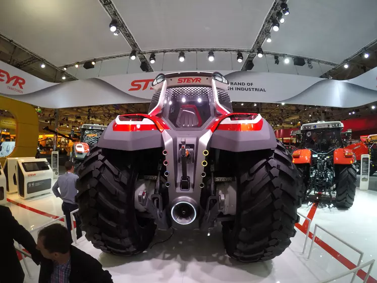 Concept tractor Steyr hybride Réussir machinisme