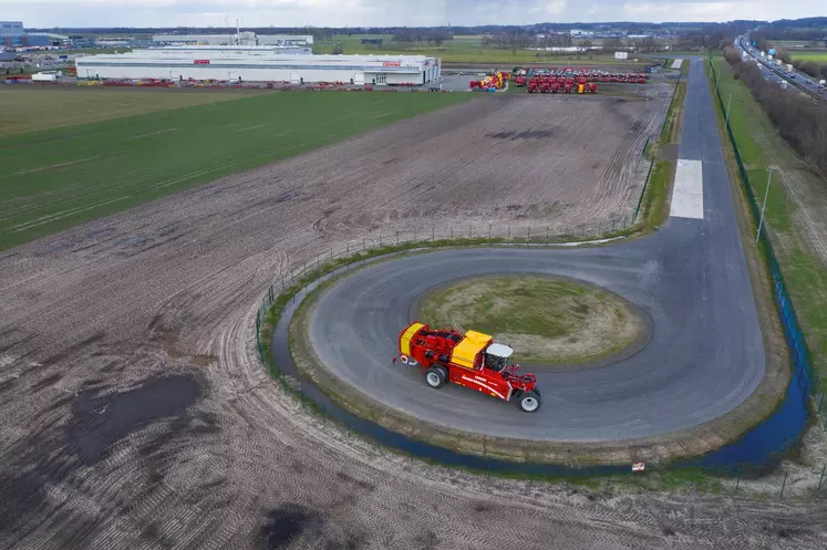 Nouvelle piste d'essai pour automoteurs Grimme Réussir Machinisme