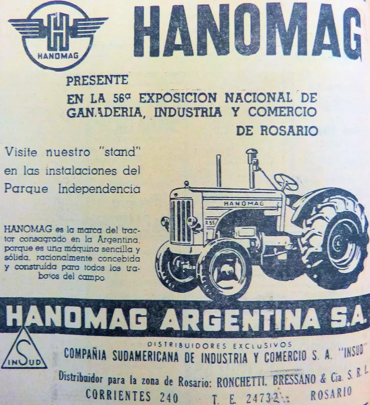 Hanomag argentins Réussir Machinisme