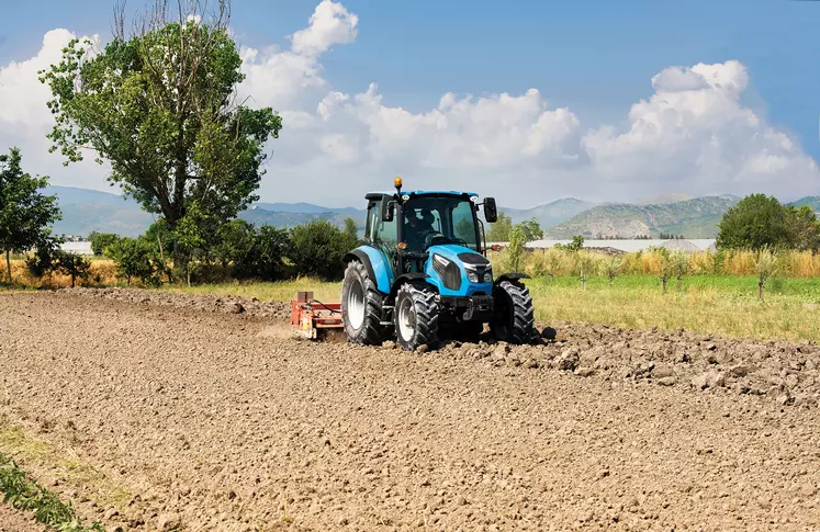 Landini série 4 avec herse rotative