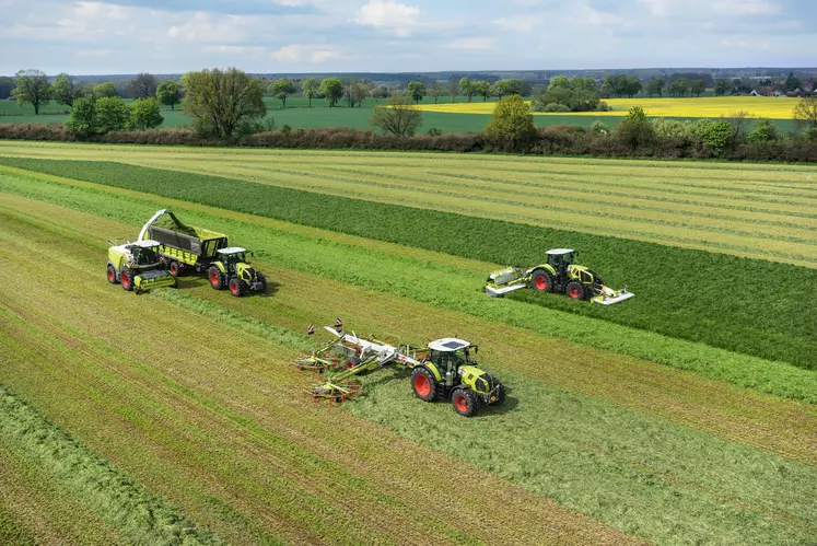 CLaas Réussir machinisme 20 ans d'andaineur 4 rotors