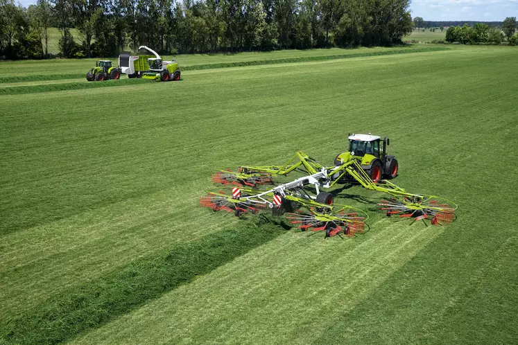 CLaas Réussir machinisme 20 ans d'andaineur 4 rotors