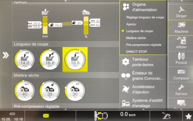 Capteur NIR Réussir machinisme Claas