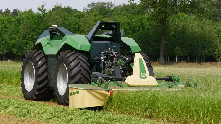 Krone et Lemken ont développé un tracteur autonome.