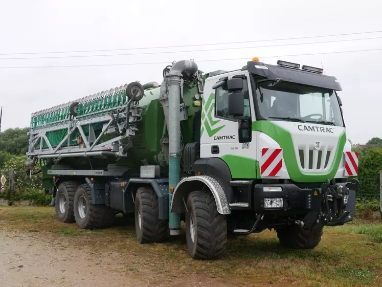 Camtrac Automoteur d'épandage Telegonflage Normair Réussir machinisme