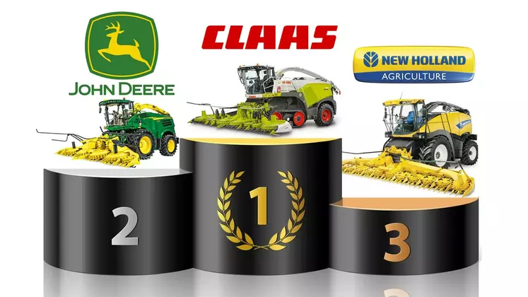 Claas représente la moitié des ventes d'ensileuses en 2021. 