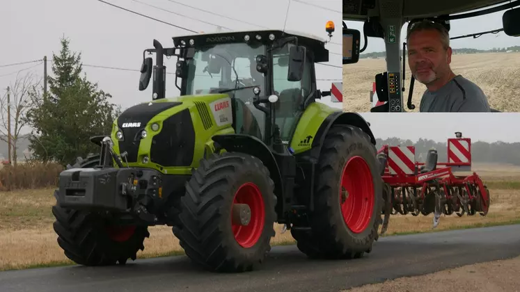 Essai Claas Axion 830 CMatic Cemos