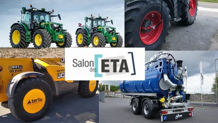 Salon des ETA - Tracteurs John Deere 6R, Tonne à lisier Kumm, Enjoliveurs Sodijantes 