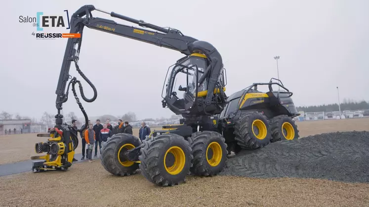 Ponsse présente sur le Salon des ETA sa nouvelle abatteuse Scorpion King.