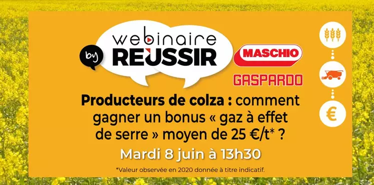 webinaire machinisme colza bonus GES