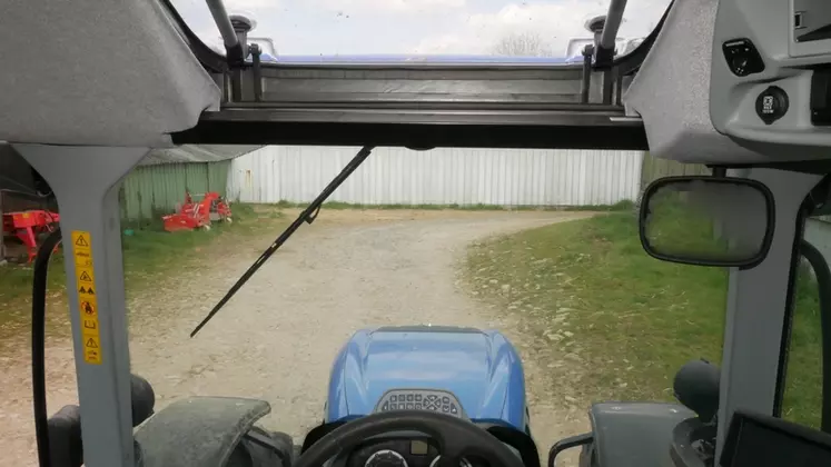 Le tracteur New Holland T6.160 Dynamic Command offre une bonne visibilité sur l'avant