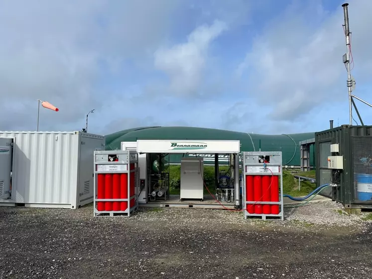 La solution Bennamann se démarque par son système mobile permettant de convertir le biogaz en biométhane.