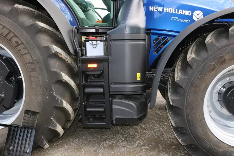 Le tracteur New Holland T7.315 HD offre une bonne intégration du système de dépollution. 
