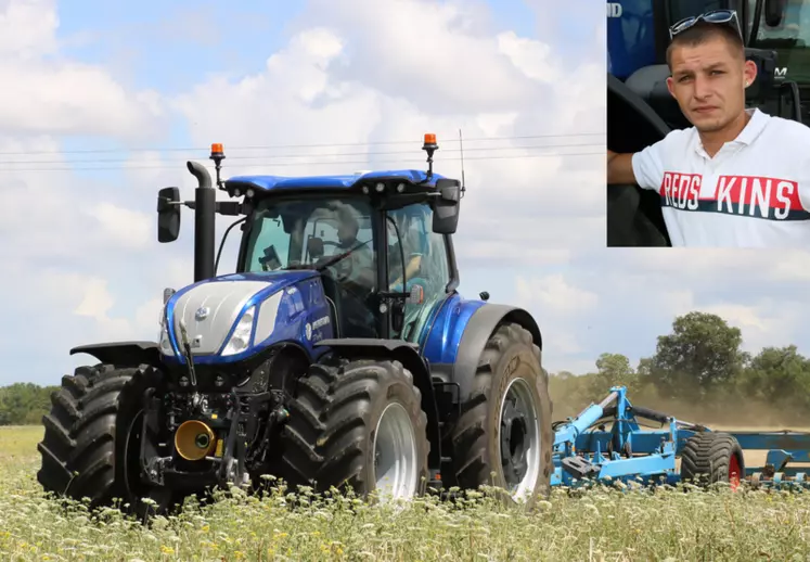 Le tracteur New Holland T7.315 HD a été testé une semaine par Axel Ressegand, salarié agricole à Usson-du-Poitou dans la Vienne.