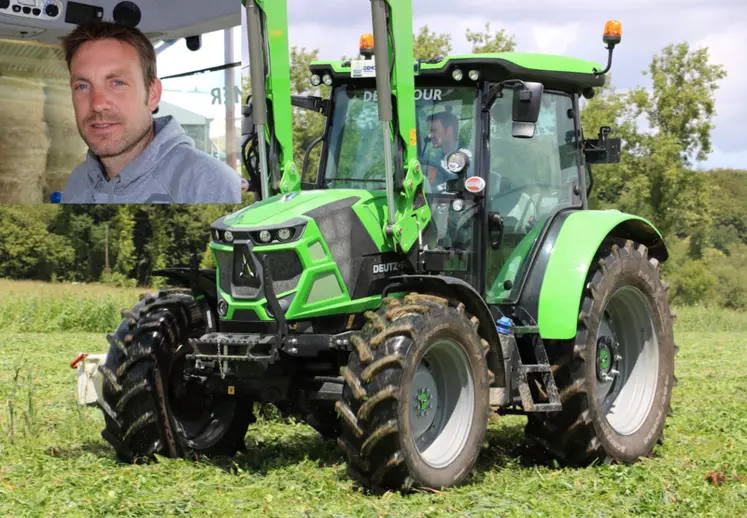 Yves-Marie Lavenant, éleveur à Mûr-de-Bretagne dans les Côtes-d’Armor, a testé le tracteur Deutz-Fahr 6125C pendant une semaine.