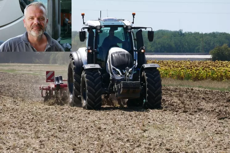 Agriculteur dans le Loiret, Stéphane Prochasson a testé cet été le tracteur Valtra T215 Versu.
