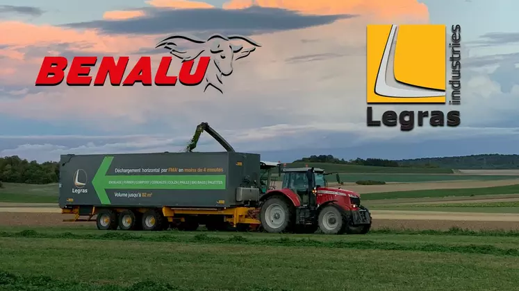 La gamme de remorques agricoles Legras Industries va demeurer au catalogue du nouveau groupe Benalu-Legras.