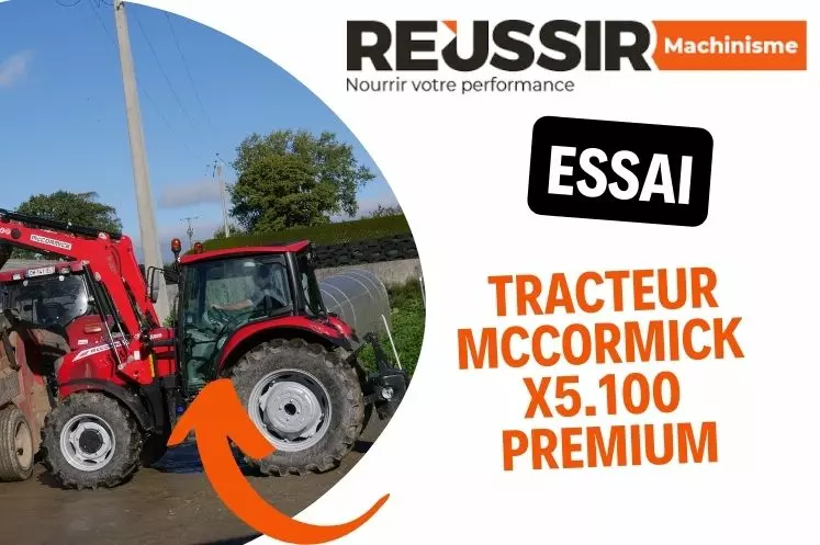 Le McCormick X5.100 a été testé par Anthony Potey, associé du Gaec Potey, et Nicolas, le salarié.