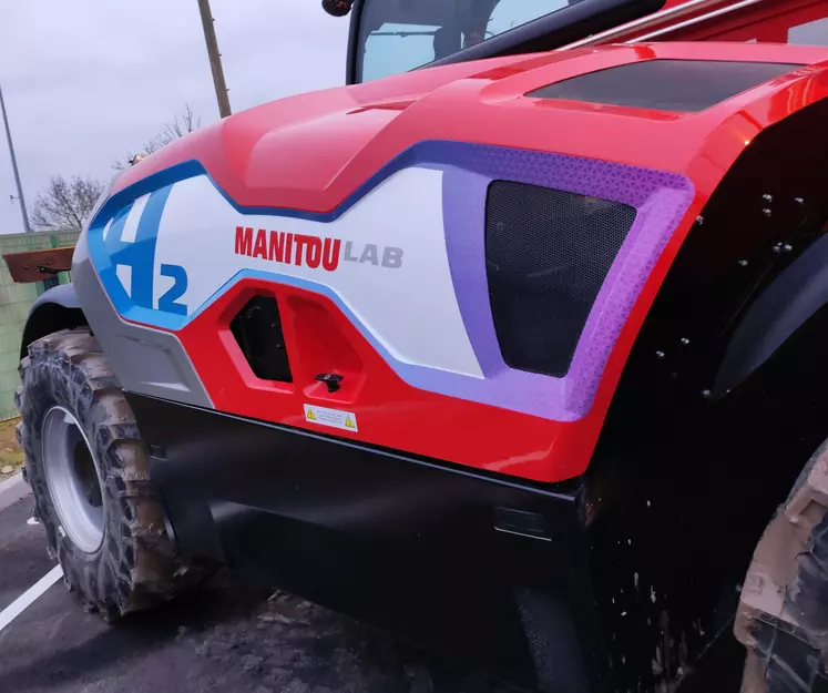 Manitou a présenté son premier chargeur télescopique carburant à l'hydrogène.