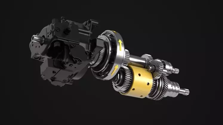 Les transmissions CVT propres à CNH utilisent un train épicycloïdal unique combinée à deux (sur les petits tracteurs), trois ou quatre gammes (sur Magnum et T8), et à un double embrayage.