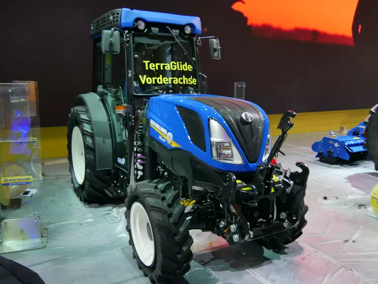 Tracteur New Holland T4.110N avec suspension se pont avant Terraglide Réussir machinisme