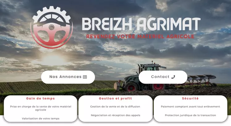 Site internet Breizh Agrimat