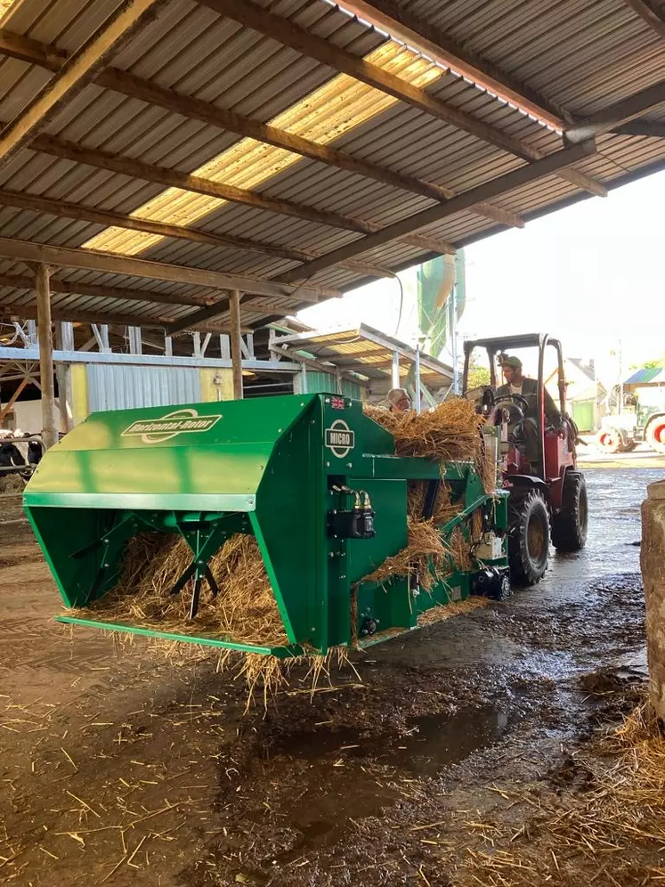 Pailleuse Micro de Spread-a-Bale à hérisson horizontal