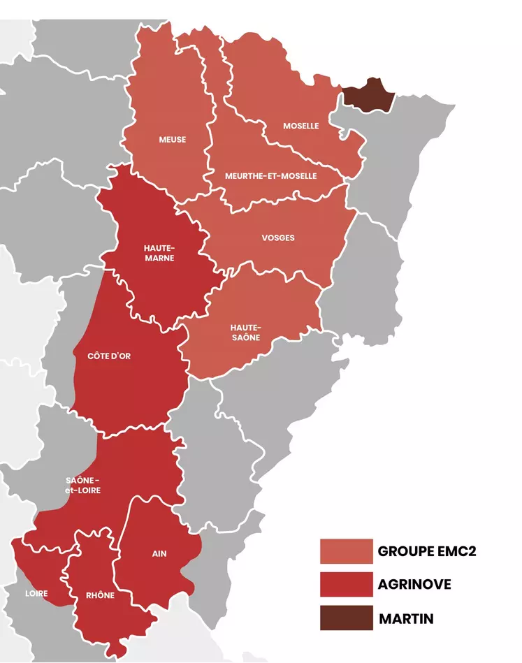 Secteur commercial Case IH de Farminove, Agrinove et des établissements