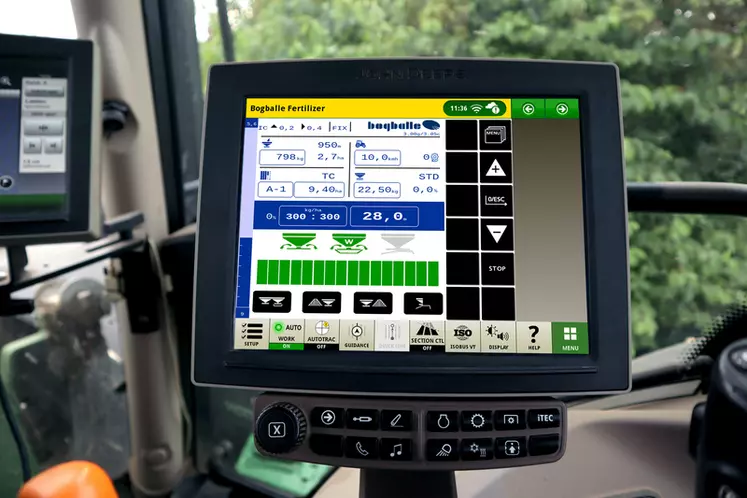 Les épandeurs d'engrais Bogballe M-Line profitent d'une nouvelle interface Isobus