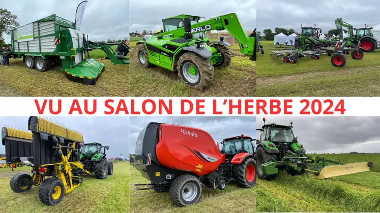 Nouveautés du salon de l'herbe 2024 par Réussir Machinisme