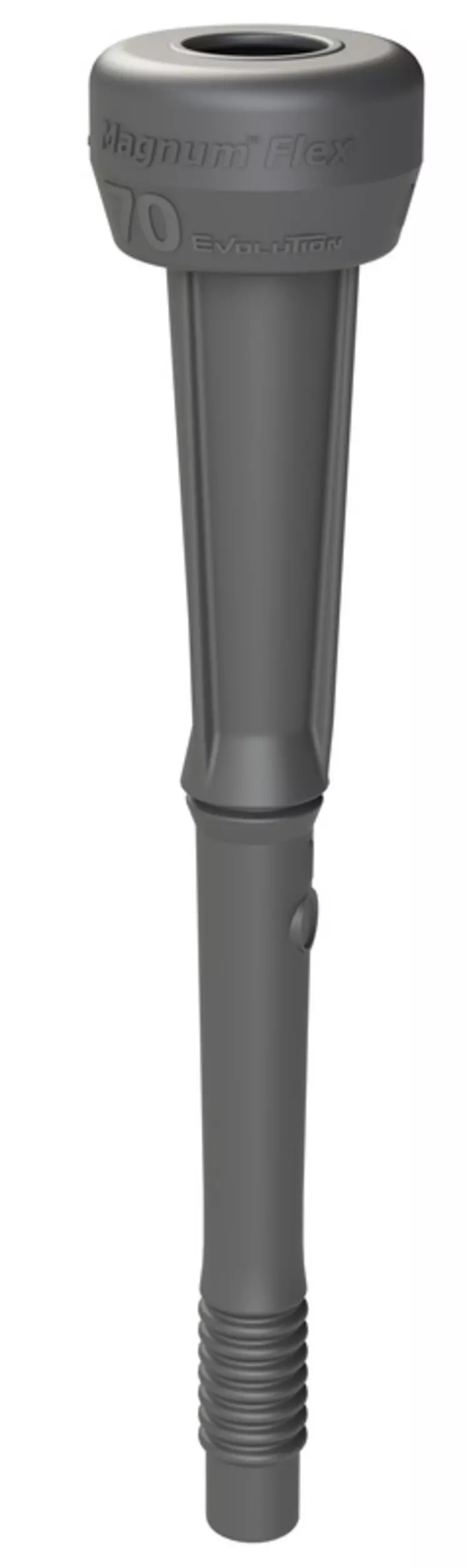 La forme des manchons évolue, comme ici le modèle Magnum de Boumatice qui combine une tête cylindrique et un corps triangulaire. 
