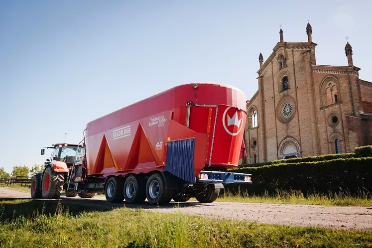Siloking propose une transmission à variation continue sur certaines mélangeuses, afin de réduire le besoin de puissance du tracteur. 