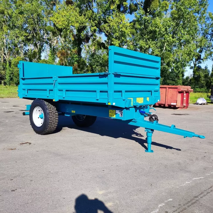 Benne à ridelles rabattables de 6 tonnes de charge Demarest Rolland 