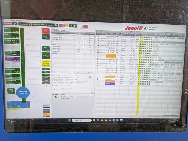 <em class="placeholder">La cuisine accueille un ordinateur à partir duquel l&#039;éleveur paramètre l&#039;ensemble de ses rations et distributions. Il y accède aussi à distance par TeamViewer.</em>