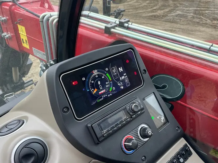 <em class="placeholder">Ecran couleur de chargeur télescopique Case IH Farmlift </em>