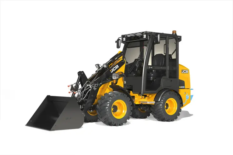 <em class="placeholder">Valet de ferme électrique JCB 403E Cab,vue de profil.</em>