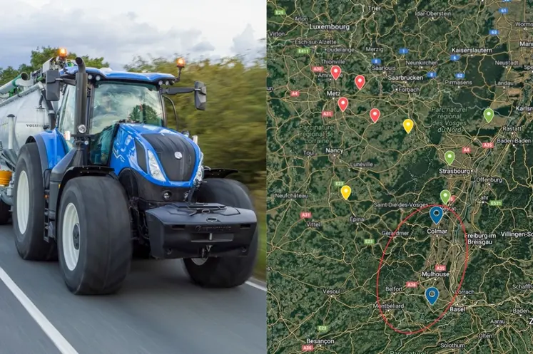 <em class="placeholder">Secteurs de distribution du concessionnaire New Holland Ackermann</em>