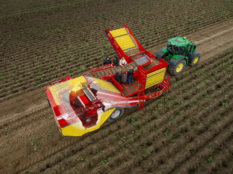 <em class="placeholder">Arracheuse de pommes de terre deux rangs traînées Grimme AirSep 290</em>