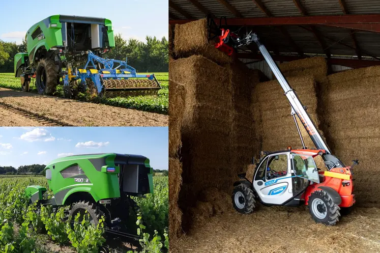 Robot Trektor et chargeur télescopique Manitou