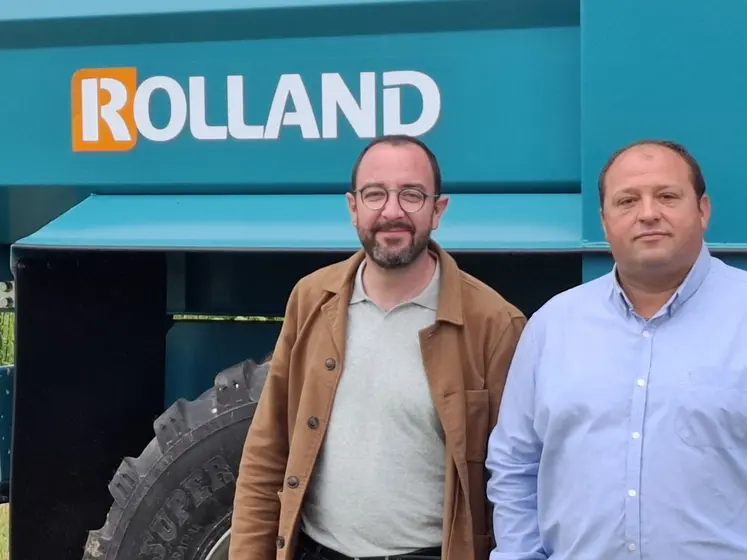 Joseph Emily directeur de la nouvelle filiale Rolland Distribution Hauts-de-France, et Johann Fauviau, Responsable Régional des Ventes.