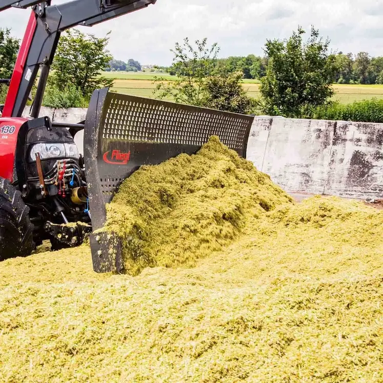 <em class="placeholder">Lame à ensilage avec rotor de répartition Fliegl</em>