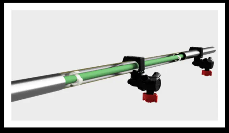 <em class="placeholder">Tige Magrowtec rods dans canalisation rampe du pulvérisateur Beyne.</em>