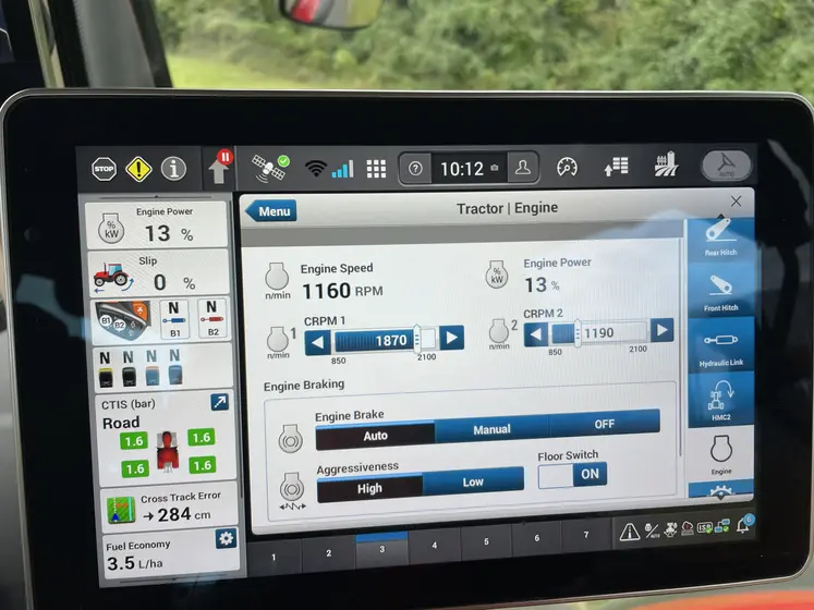 Terminal Pro 1200 des nouveaux tracteurs Case IH Optum 