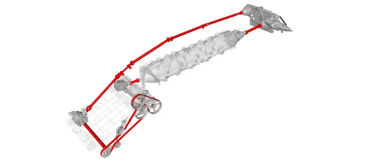 <em class="placeholder">Chaîne cinématique des moissonneuses-batteuses Case IH AF 9 et AF10</em>
